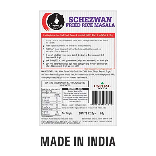 Ching's Secret Schezwan Fried Rice Masala Pouch, 60 g