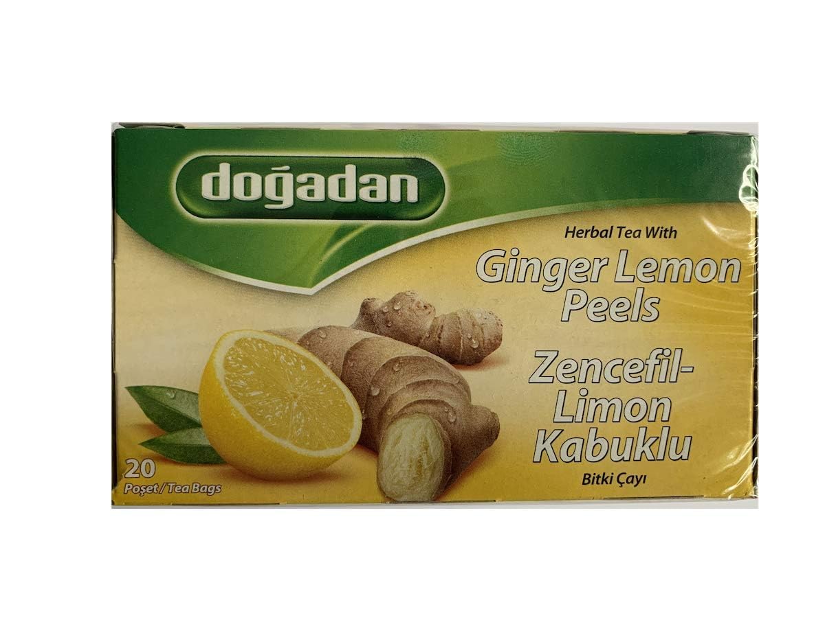 Mixed Herbal Tea with Ginger-lemon Peels 20 Teabags (Pack of 3)