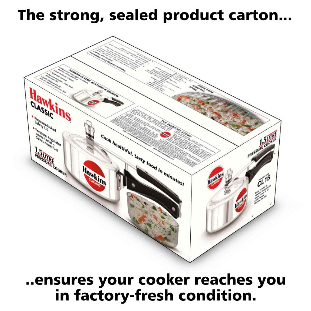 Hawkins Classic Pressure Cooker 1.5 litre