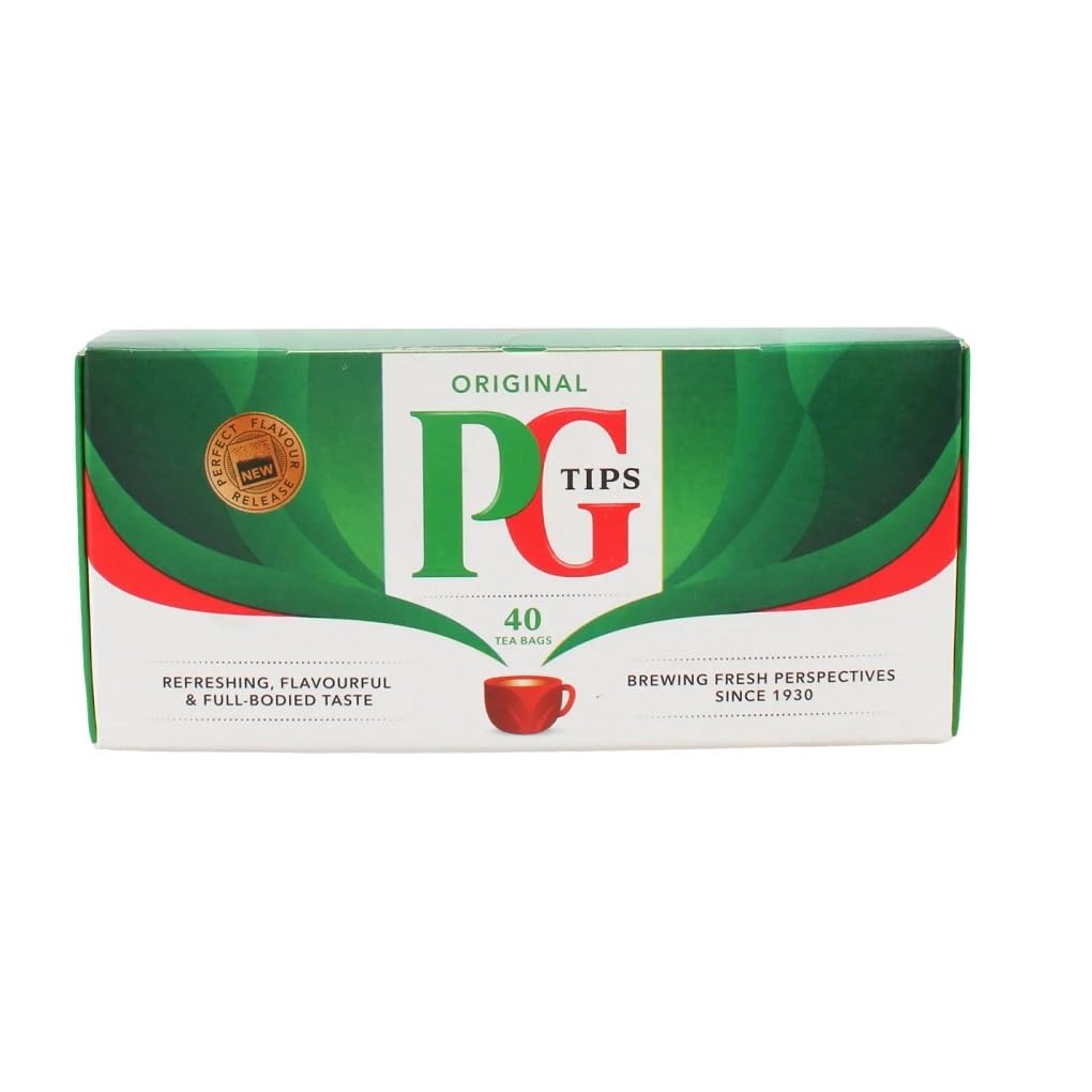 PG Tips Premium Black Tea, Black Tea Pyramid Bags, 40 ct