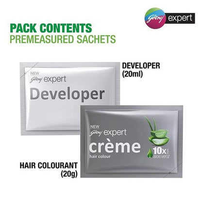 Godrej Expert Creme Hair Colour Natural Black 20G+20Ml
