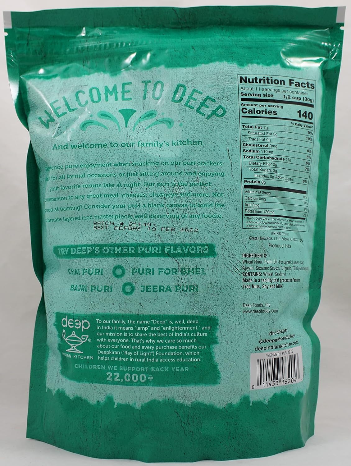 Deep Methi Puri 12 oz