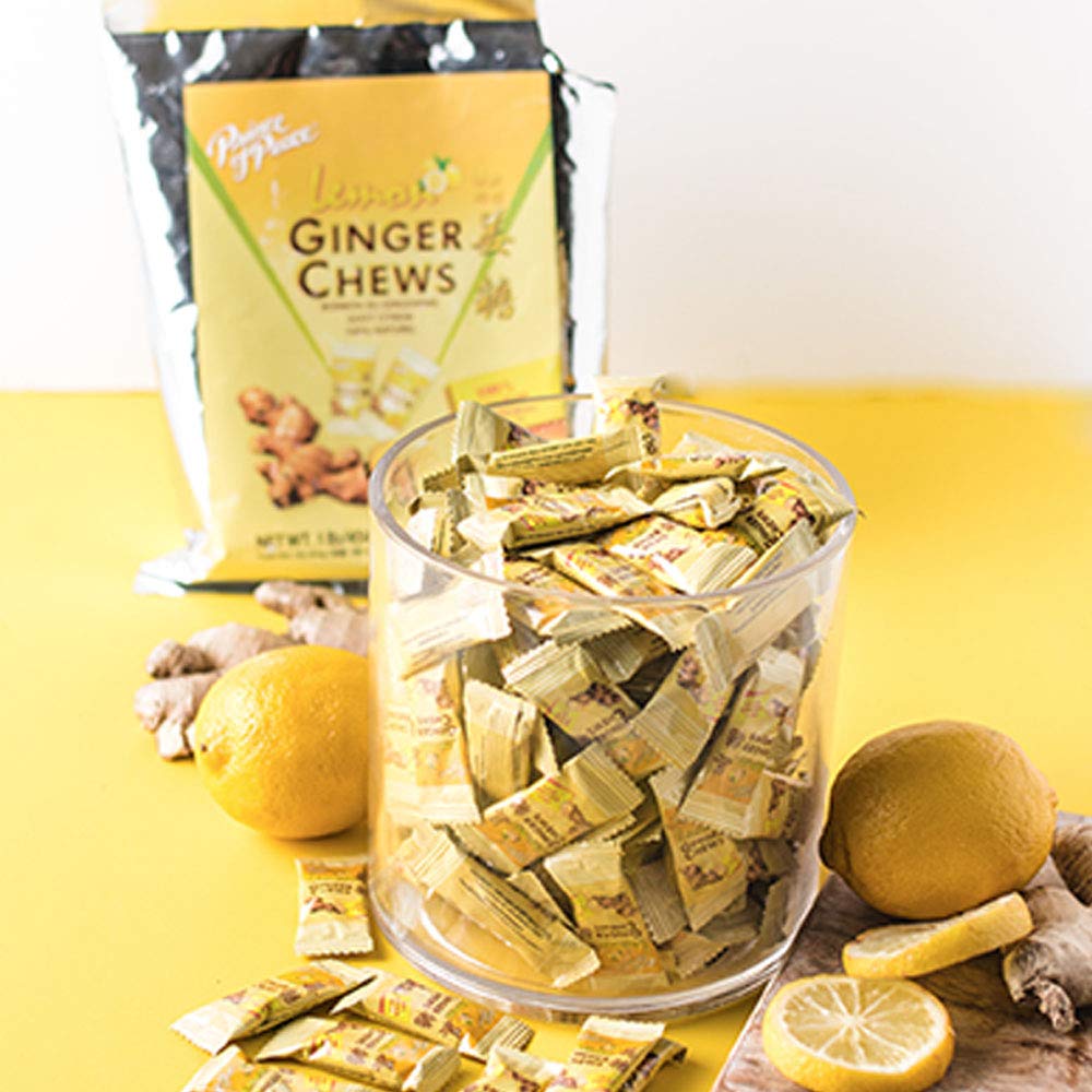 Prince of Peace Ginger Chews With Lemon, 1 lb. Candied Natural Candy
