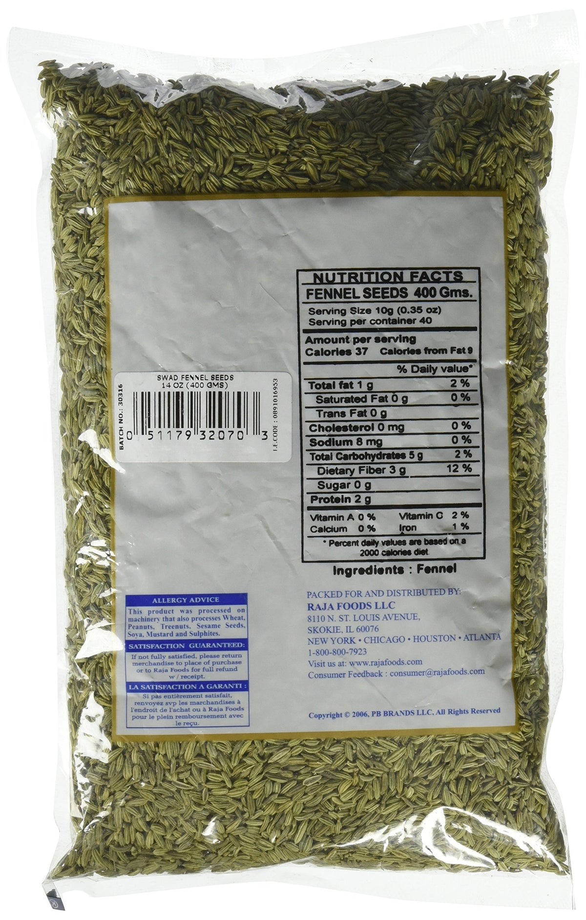 Swad Fennel Seeds 28 Oz - Food / Masala / Dal
