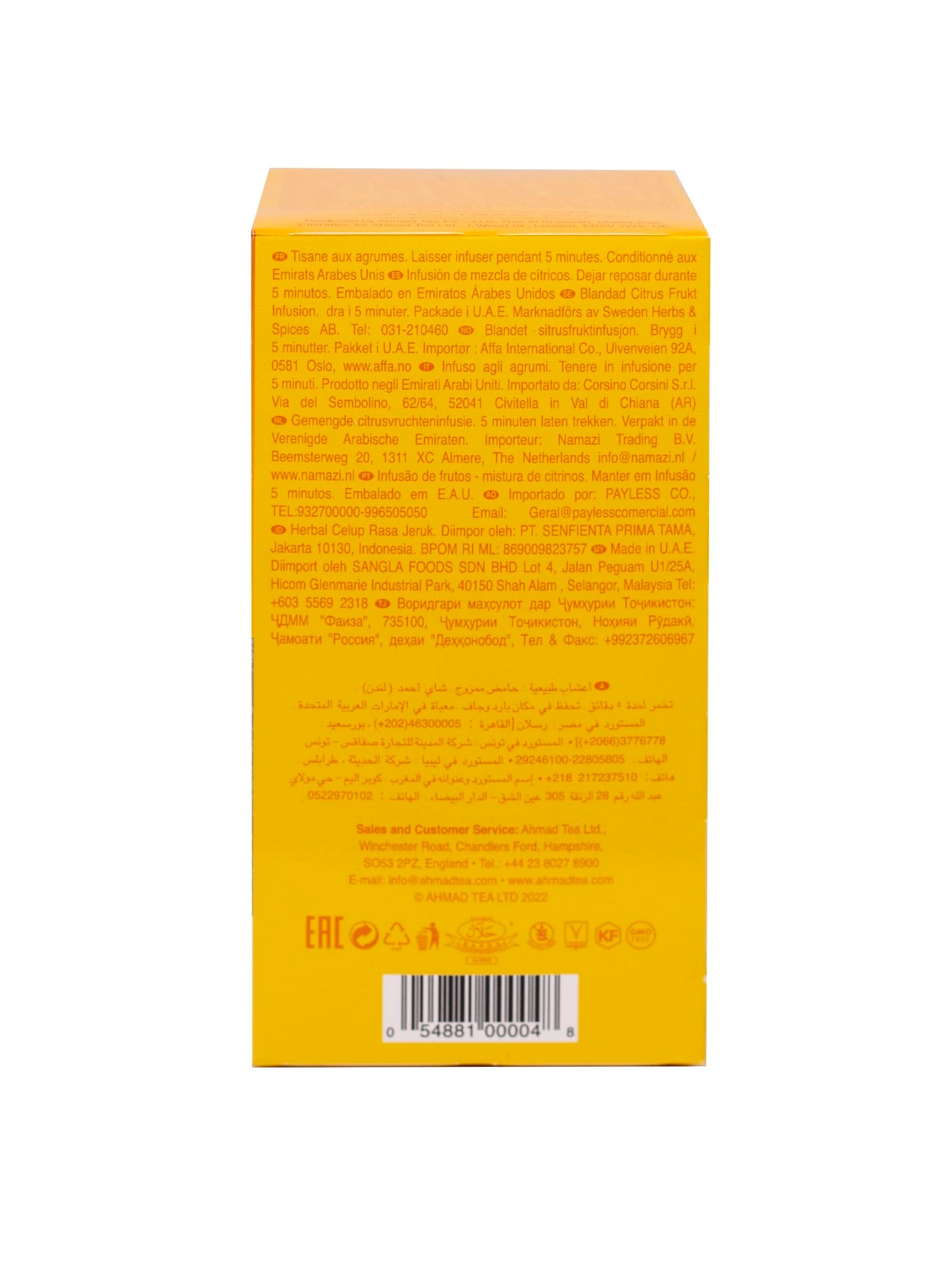 Ahmad Tea, Mixed Citrus, 20 Count (Pack of 6)