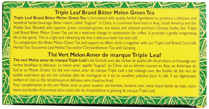 Triple Leaf Brand Green Tea, Bitter Melon, 20-Count