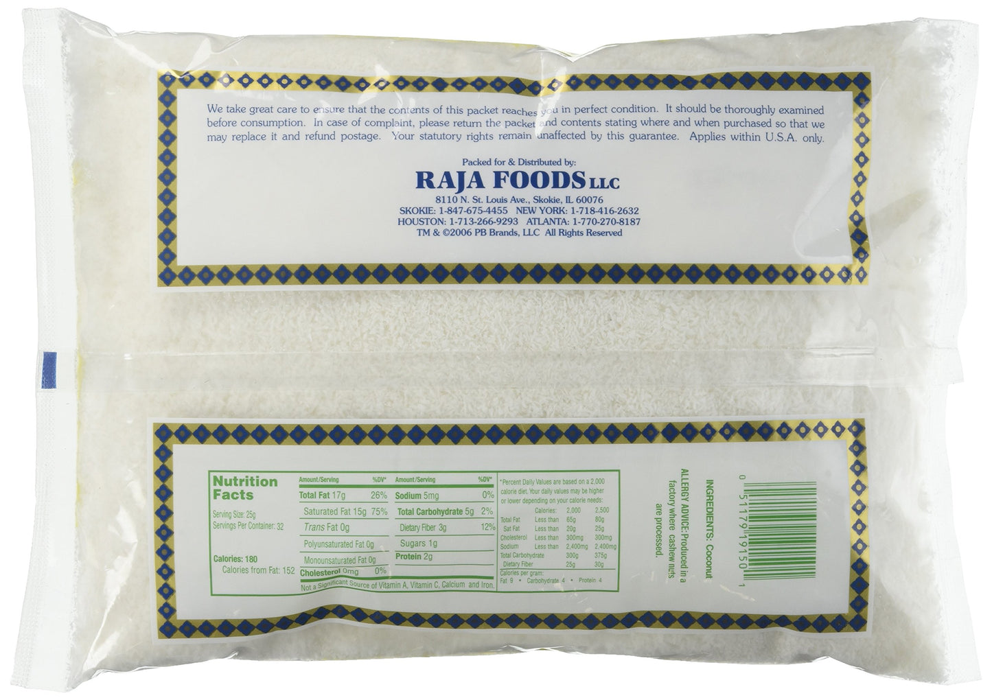Swad Coconut Powder 28 Oz - Food / Masala / Dal