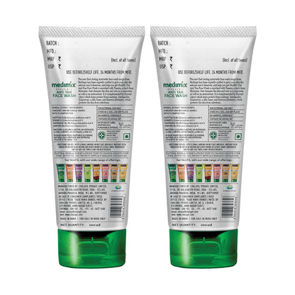 Medimix Ayurvedic Anti Tan Face Wash, 100ml (Pack of 2)