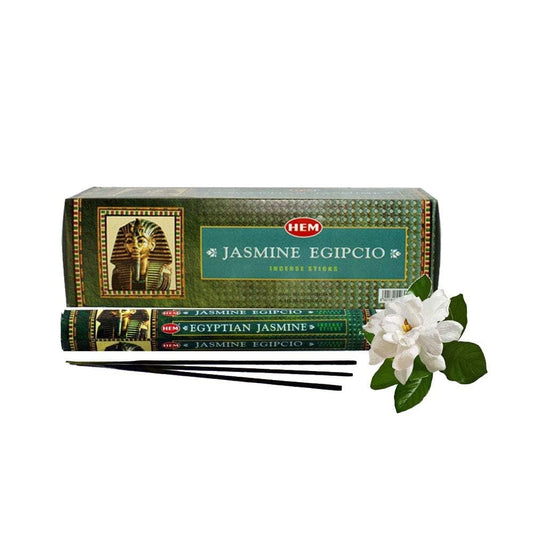 120 Incense Sticks Bulk Pack, HEM, Zen Aromatherapy, 6 Boxes of 20 Sticks - Egyptian Jasmine