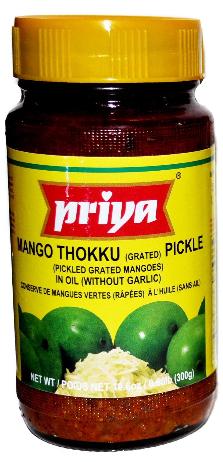 Priya Mango Thokku (grated) Pickle (without garlic) - 10.6oz