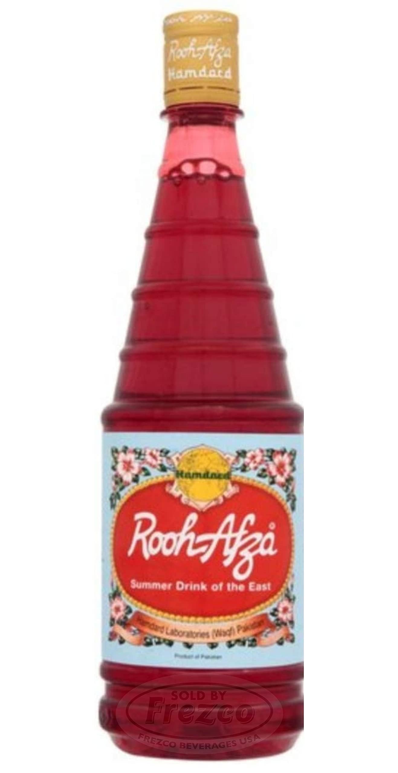 Rooh Afza - Beverage Base Sharbat Syrup (1 Pack Deal x 800 ML) by Hamdard - Food / Masala / Dal