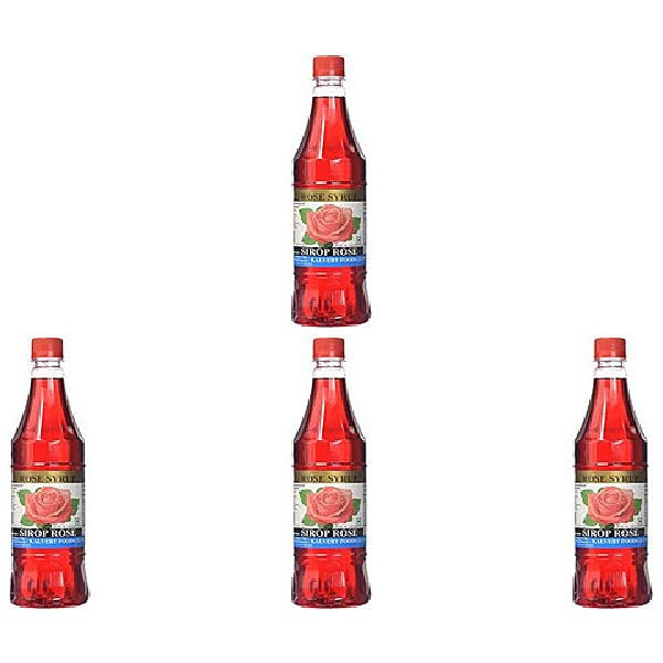 Pack Of 4 - Kalvert Foods Rose Syrup - 23.5 Oz (700 Ml)