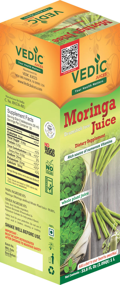 Vedic Moringa Juice | Rich Source of Numerous Vitamins 1L