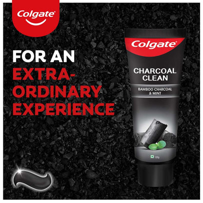 Colgate Charcoal Clean Toothpaste, Bamboo Charcoal and Mint - 120 g