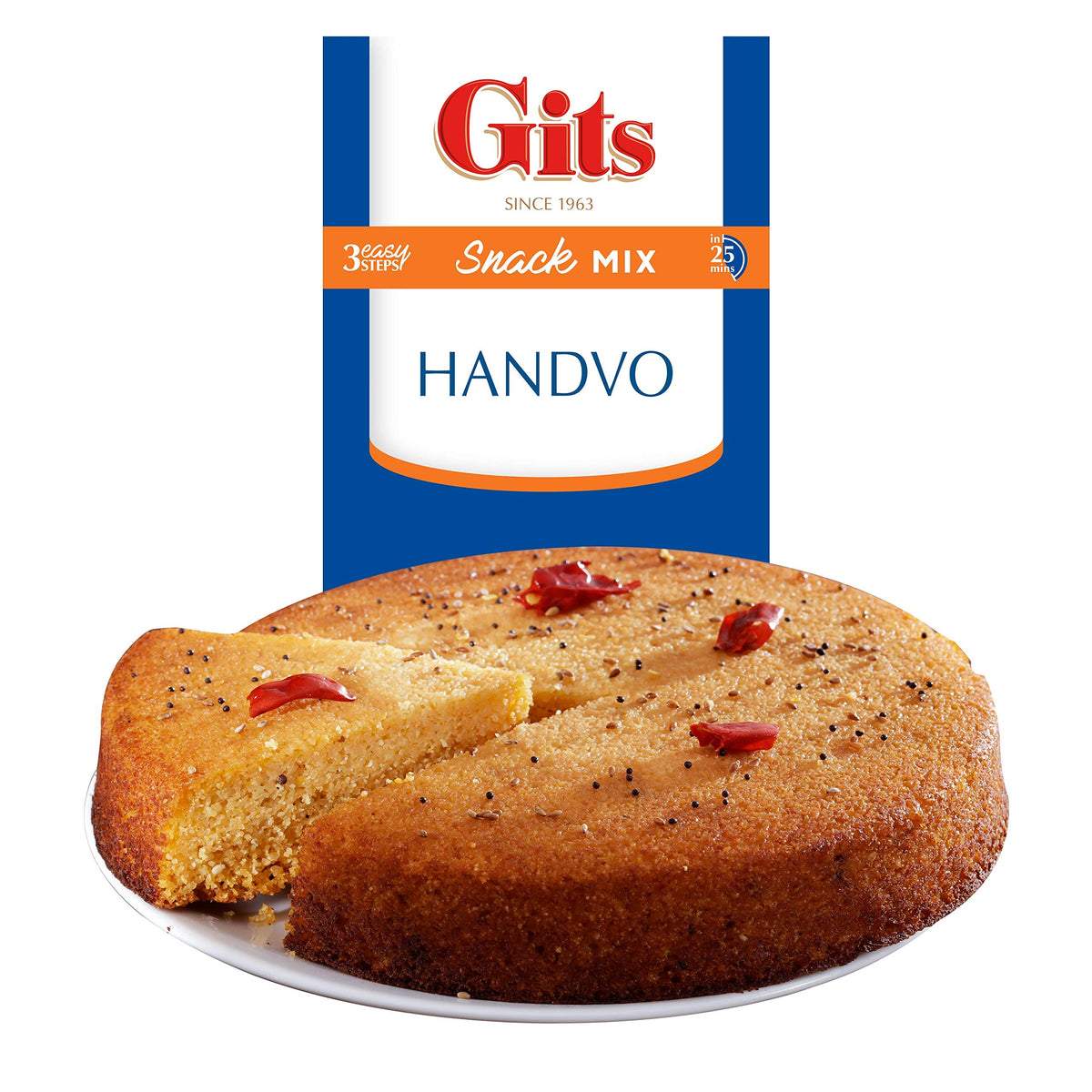 Gits Instant Handvo Snack Mix, 800g (Pack of 4 X 200g Each)