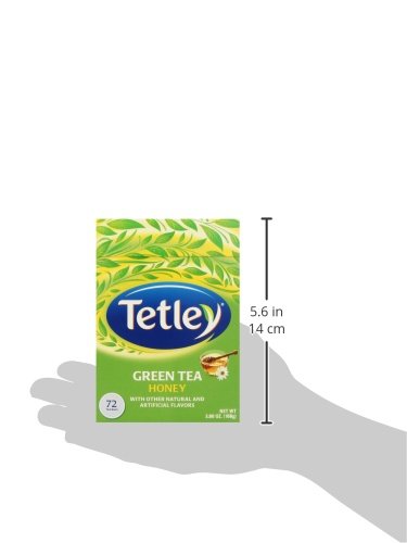 Tetley Green Tea, Honey, 72 Tea Bags