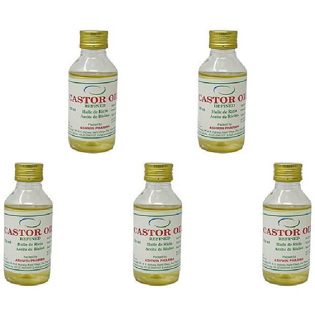 Pack Of 5 - Ashwin Castor Oil - 100 Ml