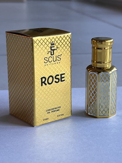 Rose 12 ML Concentrated Fragrance (0.41 fl. oz.) - by SCUS Perfumes - Bath & Shower