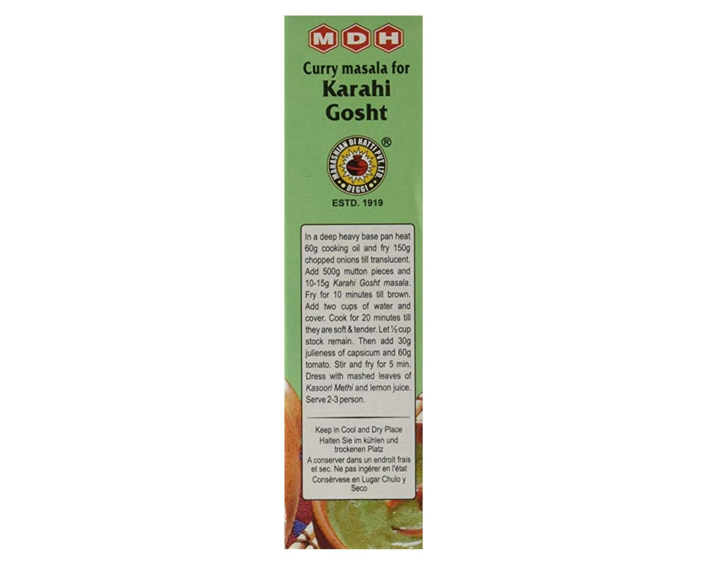 MDH Curry masala for kadai Ghost 100 gms - Indian Spices