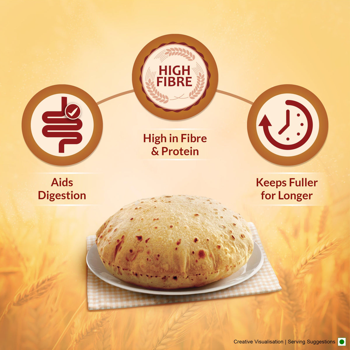 Ashirwad Atta With Multigrains 10 lbs
