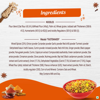 Nestle Maggi Nutri-Licious Oats Masala Noodles, 75 Grams Pack, - Vegetarian, India