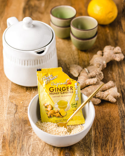 Prince of Peace Instant Ginger Honey Crystals, 2 Packs of 30 Sachets Instant Hot or Cold Beverage Easy to Brew Ginger and Honey Crystals
