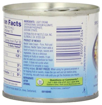 Nestle Table Cream 7.6 Oz