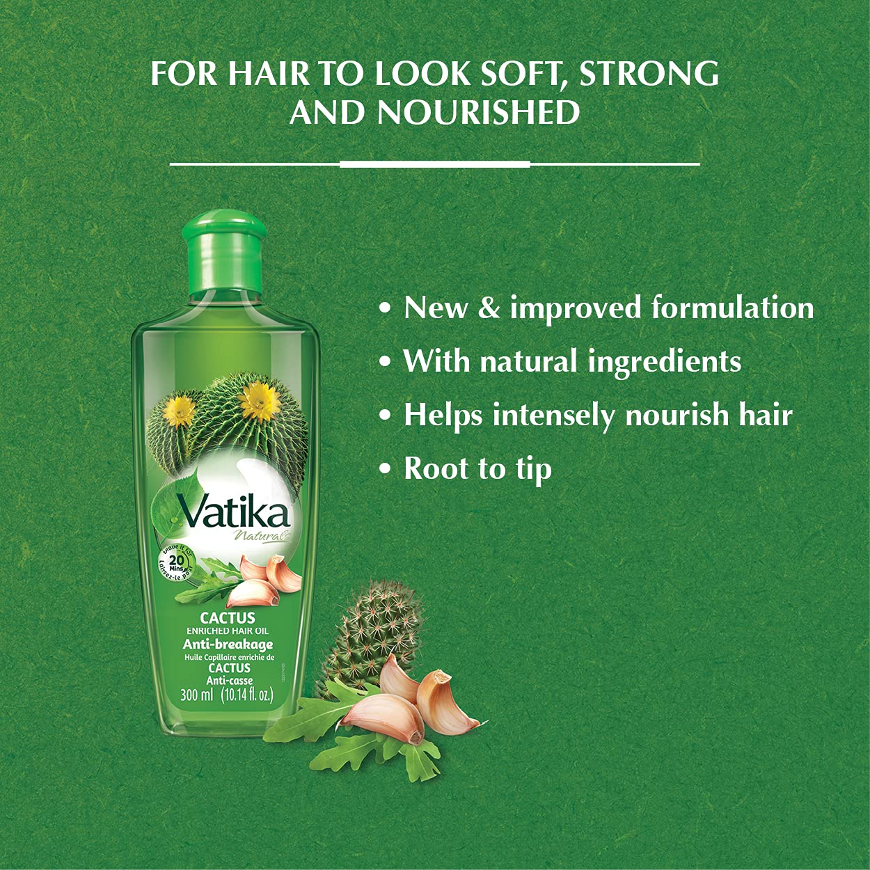 Vatika naturals Cactus Enriched Hair Oil 300 ml