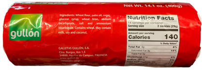 Gullon Digestive Biscuits Classic Cookies - No Cholesterol, 0 trans fat - 14.1 Ounce - Pack of 5