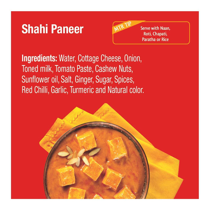 MTR Ready To Eat Shahi Paneer Pack Of 10 (300 Gm Each)