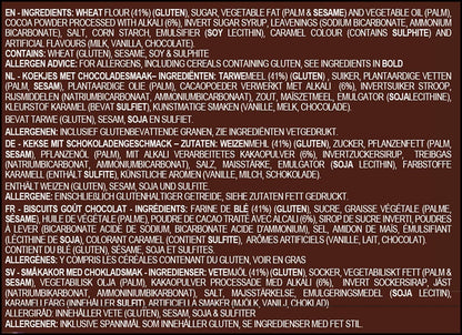 BRITANNIA Treat Choco Sandwich Biscuits 3.52oz (100g) - Breakfast & Tea Time Snacks - Delicious Grocery Cookies - Suitable for Vegetarians (Pack of 6)