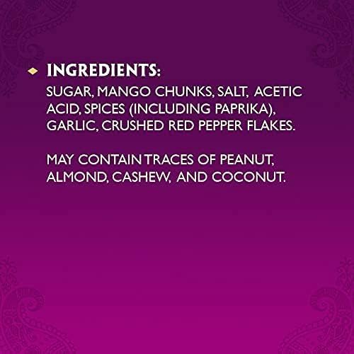 Patak's Hot Mango Chutney - 12 Oz (Pack of 3) With Mangos, Dried Red Chile, and Spices, No Artificial Flavors or Colors, Gluten Free, Vegetarian Friendly