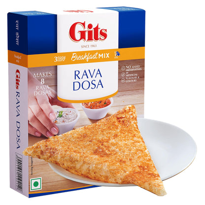 Gits Rava Dosa Breakfast Mix, 800g (Pack of 4 X 200g Each)