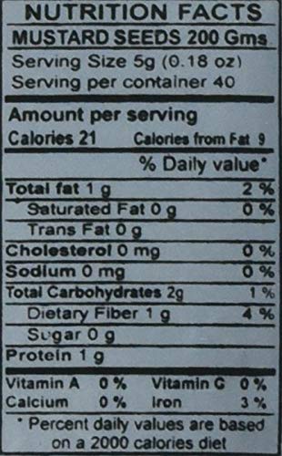 Swad Mustard Seeds 7 Oz - Food / Masala / Dal