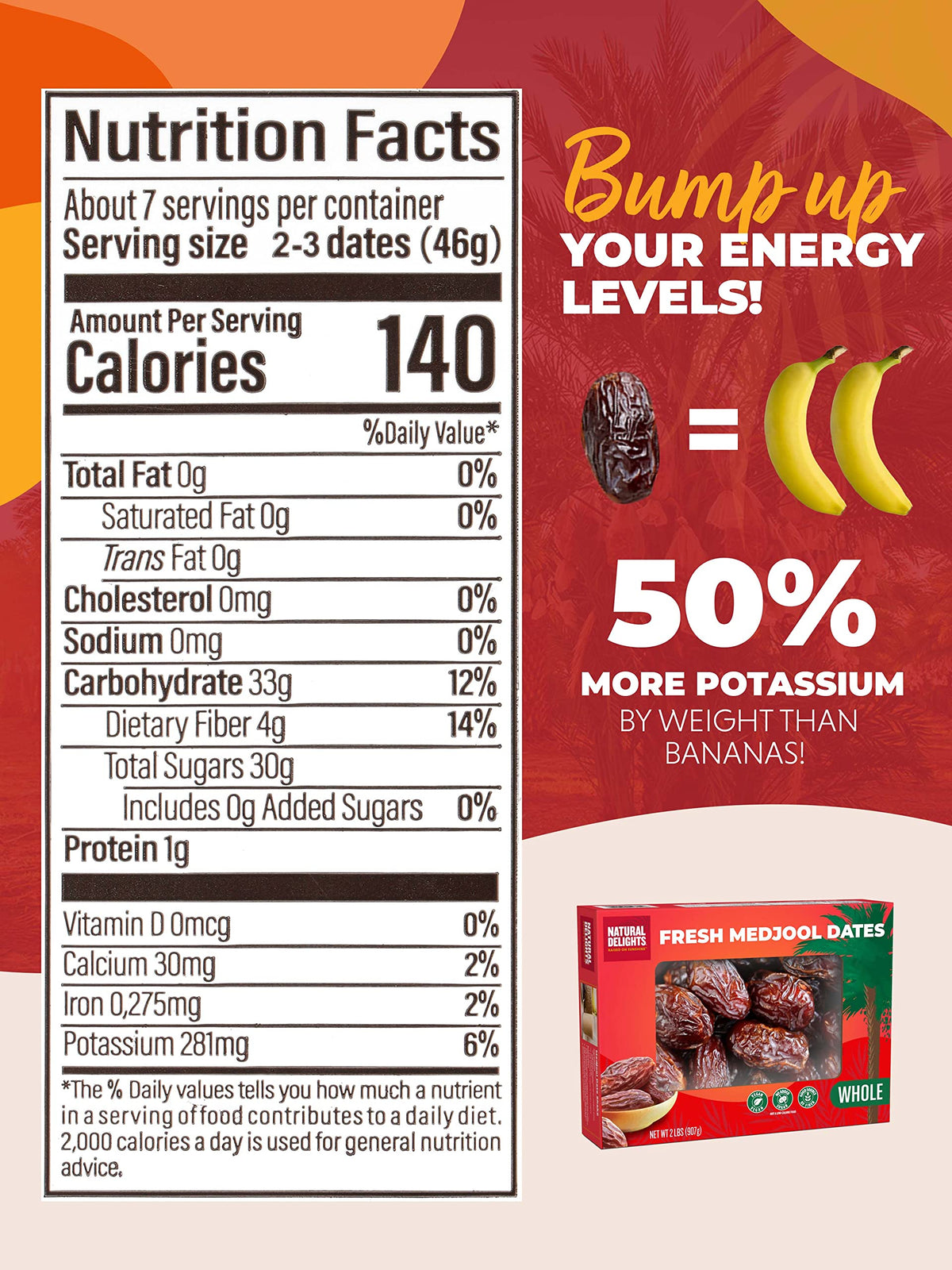 Natural Delights Medjool Dates 2lbs