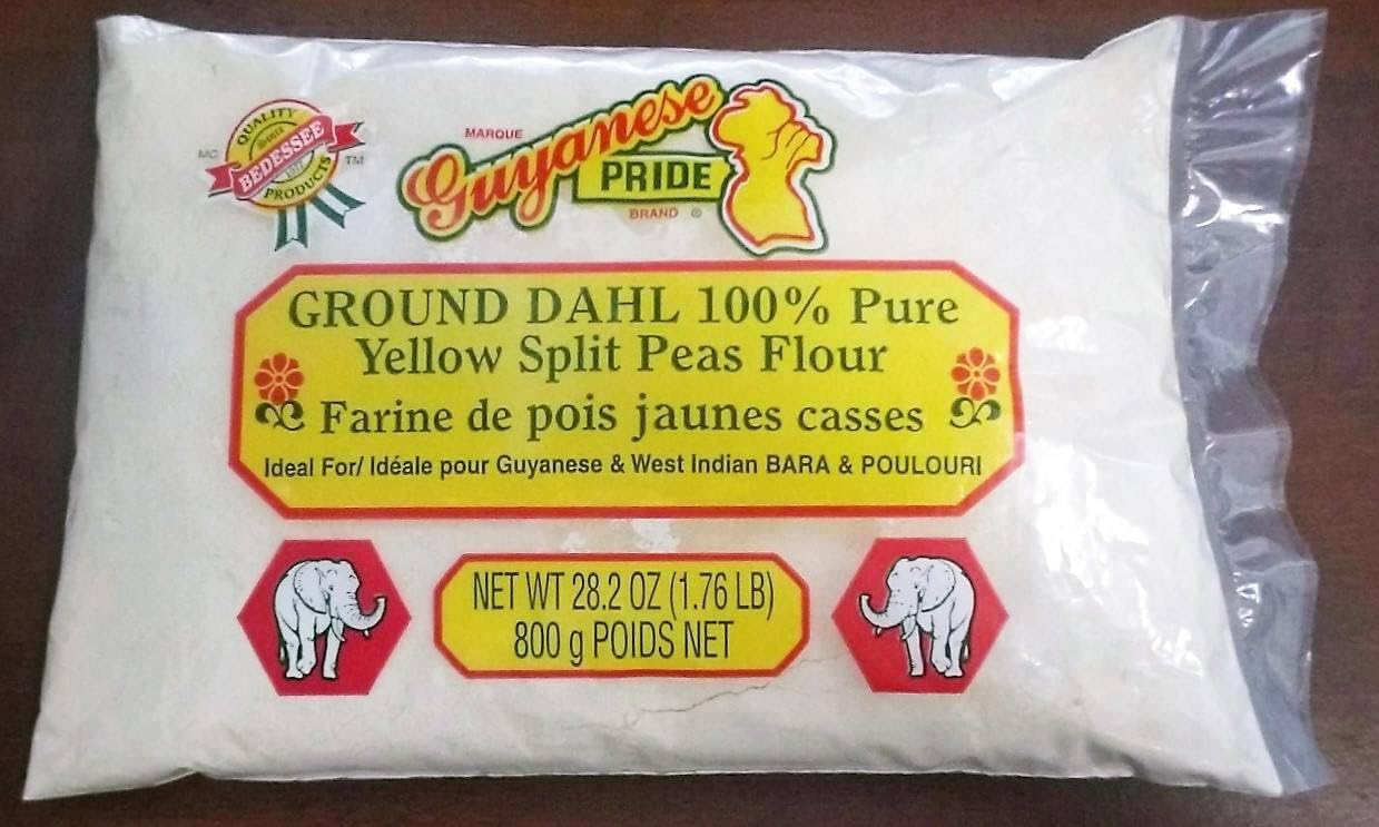 Ground Dahl 100% Pure Yellow Split Peas Flour 28.2oz (Large Bag)