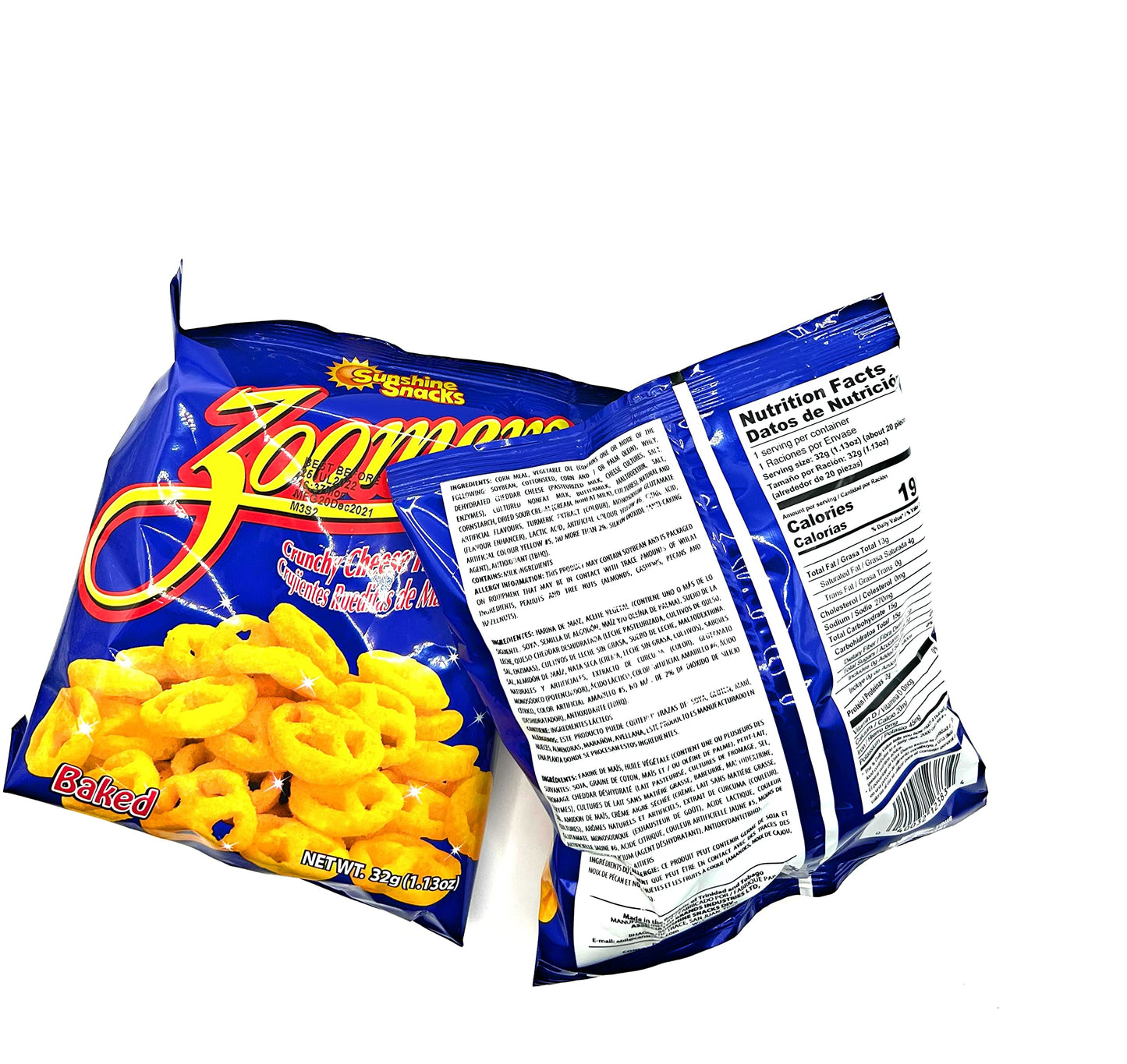 Sunshine Snacks (pack of 12) (Zoomers, 30g)