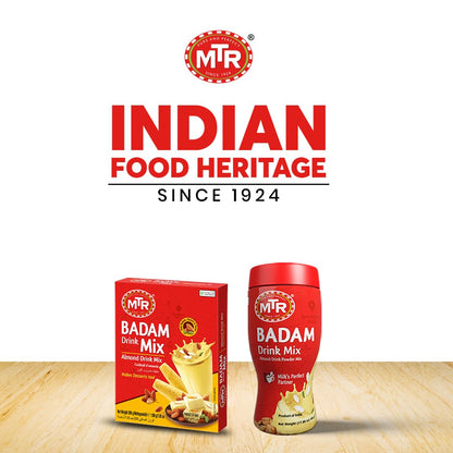 MTR- Badam drink mix with real almond bits and real saffron 200 gms - Fruit Juice