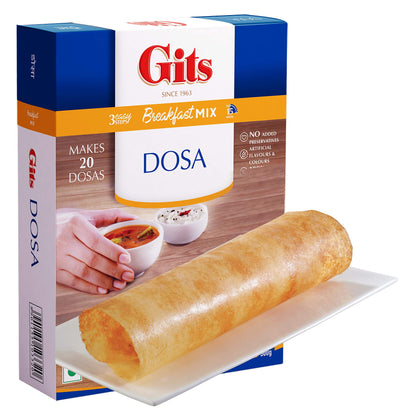 Gits Instant Rice Dosa Breakfast Mix, 1500g (Pack of 3 X 500g Each)