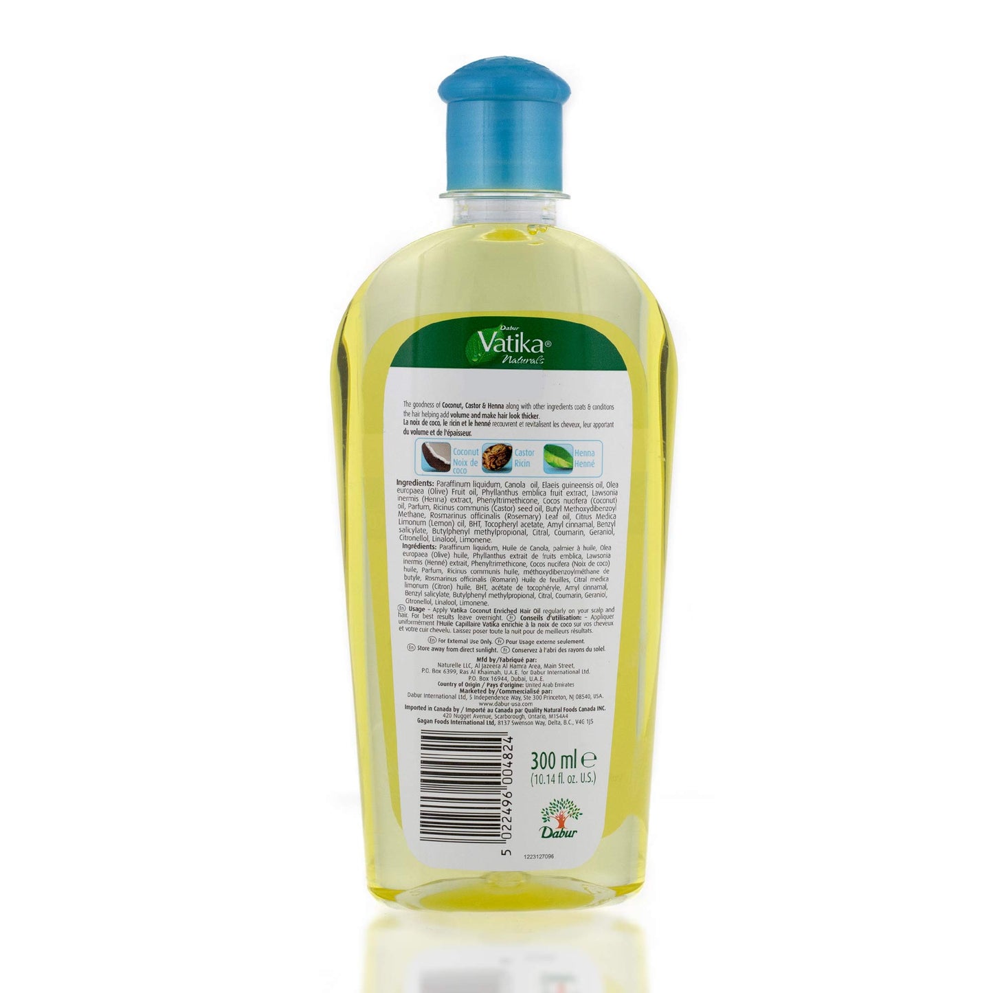 Vatika Naturals Coconut (Clear Bottle) 300 ml