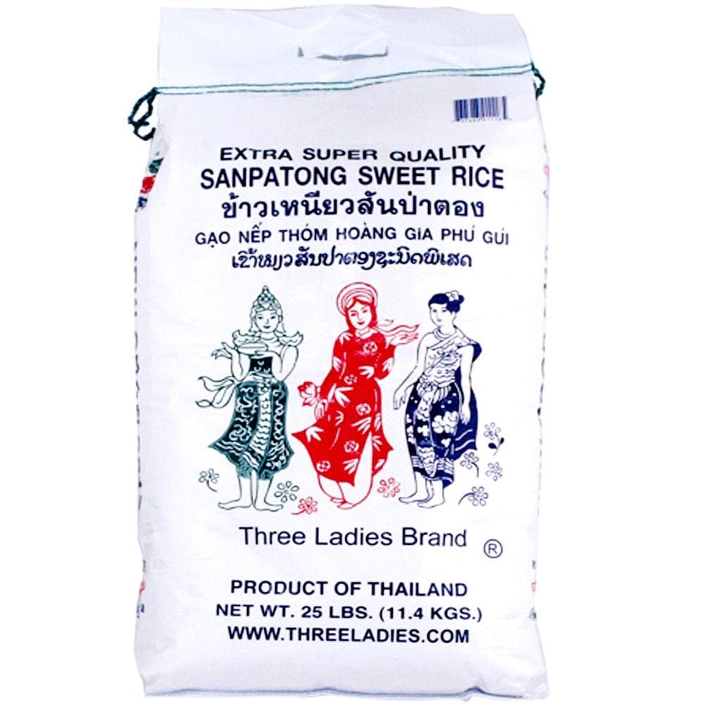 Three Ladies Rice (Sanpatong Sweet Rice, 25 lbs)