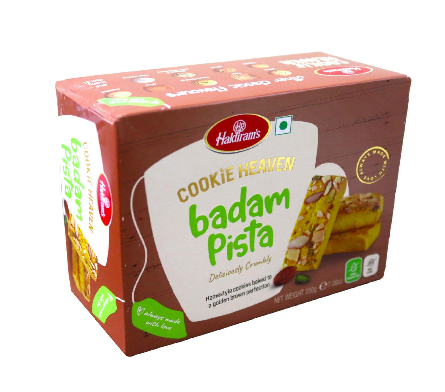 Haldirams Haldiram's Cookie Heaven Badam Pista - 7.06 Oz,, ()