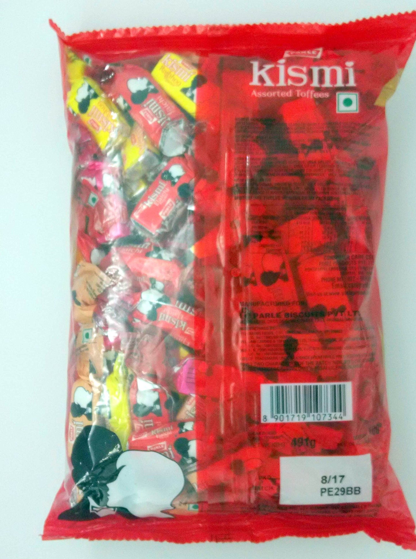 Parle Kismi Assorted Toffee Toffees, Elaichi - Rajbhog - Kulfi - Rosemilk - flavours 491 grams , 17.3 oz - India