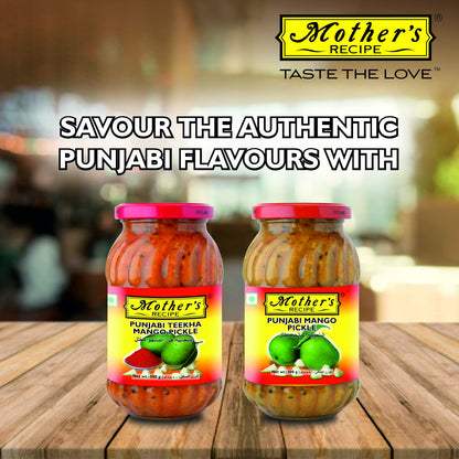 Mother's Recipe Punjabi Teekha mango Pickle 500 gms - Indian Pickles