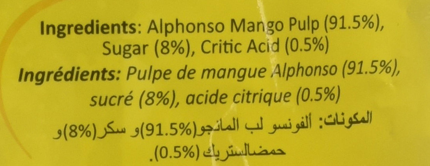 Vadilal, Alphonso Mango Pulp, 1 Kilogram(kg)