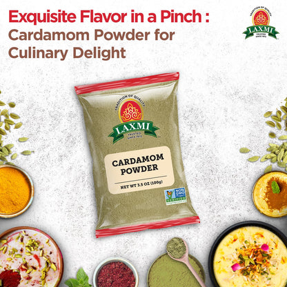Laxmi Cardamom Powder 3.5 Oz - Indian Spices