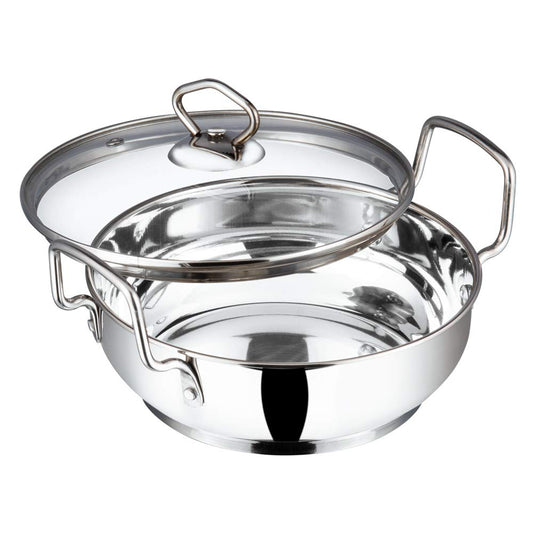 Vinod Kadai St. Steel with lid 20 cms   2 Litres