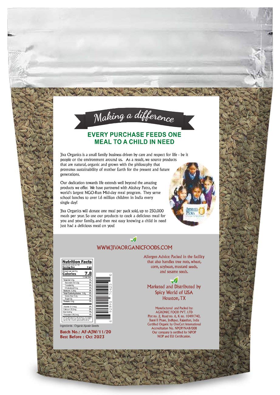 Jiva Organic Ajwain Seeds 7 Oz