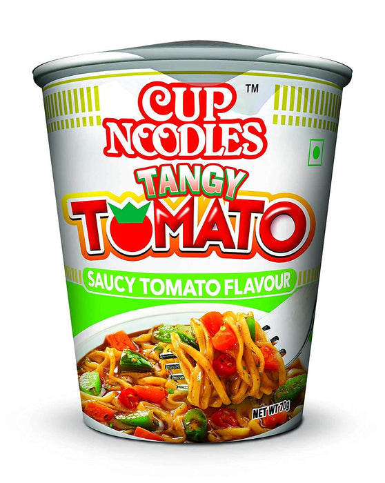 Nissin Cup Noodles, Tangy Tomato, 70g (Pack of 4)