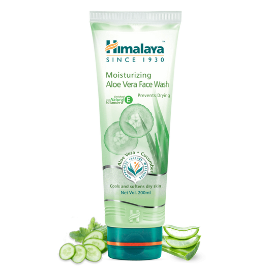 Himalaya Herbals Moisturizing Aloe Vera Face Wash Relief For Dry Skin 100ml